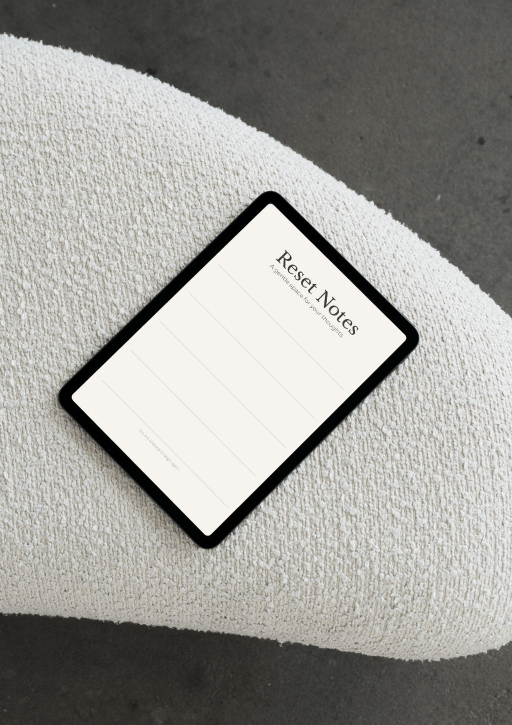 Reset Notes – A Gentle Space for Your Thoughts (Digital PDF)