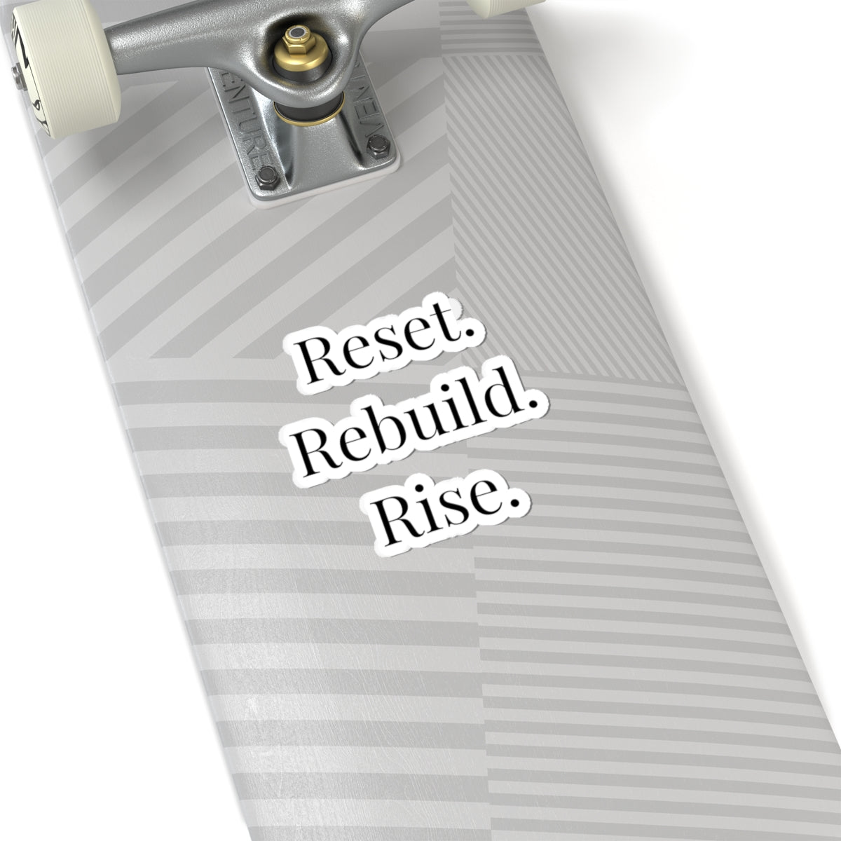 Reset. Rebuild. Refocus. Kiss-Cut Sticker