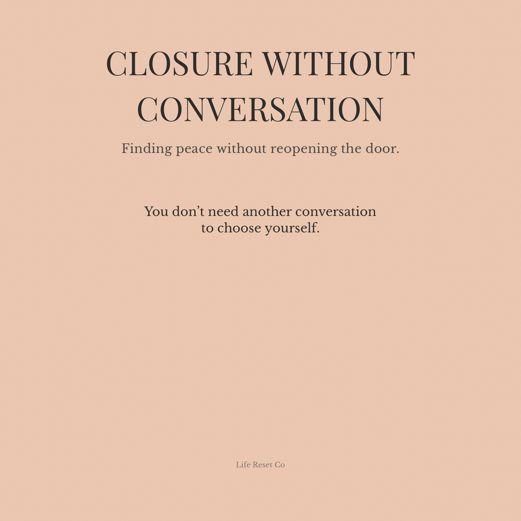 Closure Without Conversation – A 5-Page Digital Reflection Journal (Digital Download)
