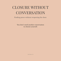 Closure Without Conversation – A 5-Page Digital Reflection Journal (Digital Download)