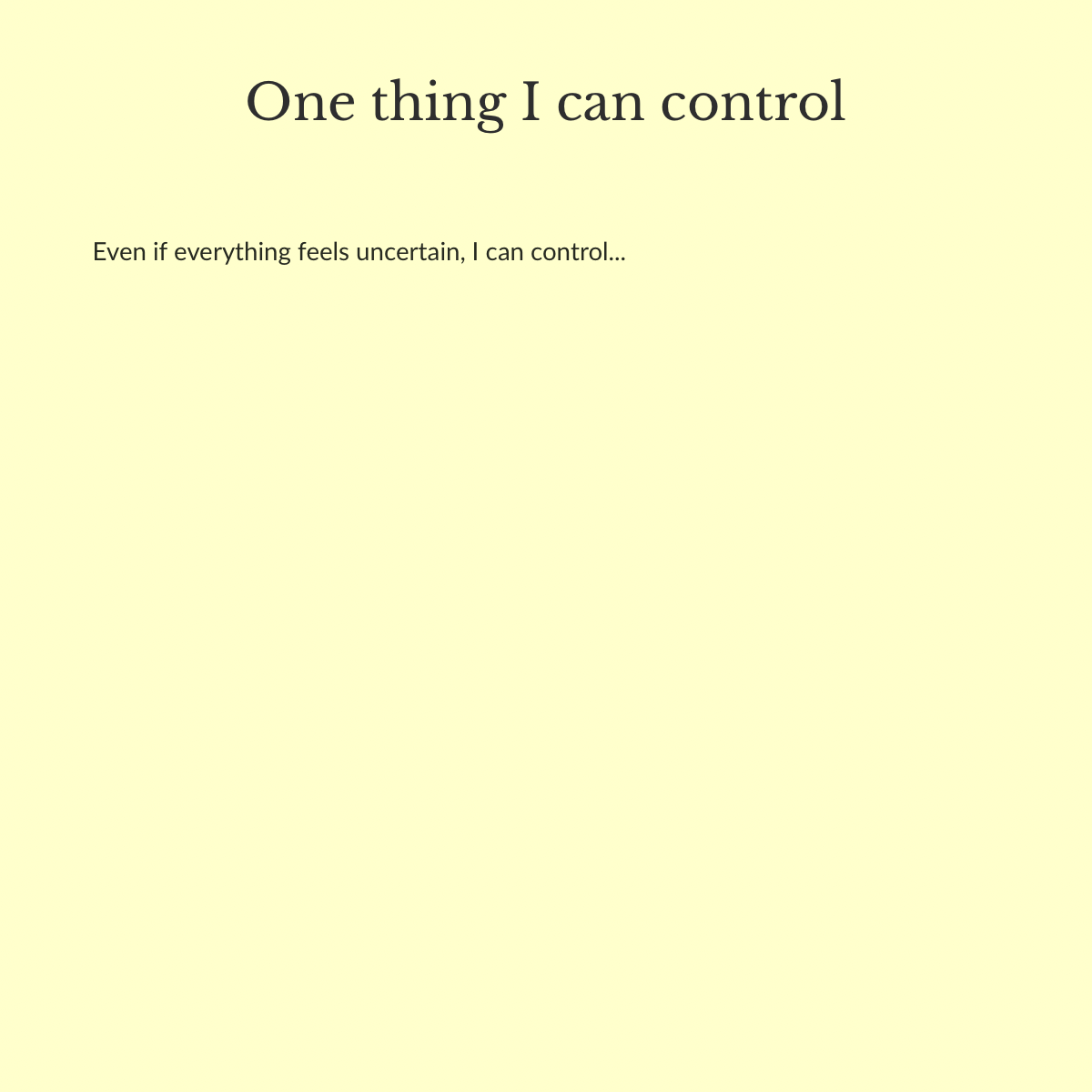Life Reset Journal (Digital PDF) — One Step at a Time (12 Pages)