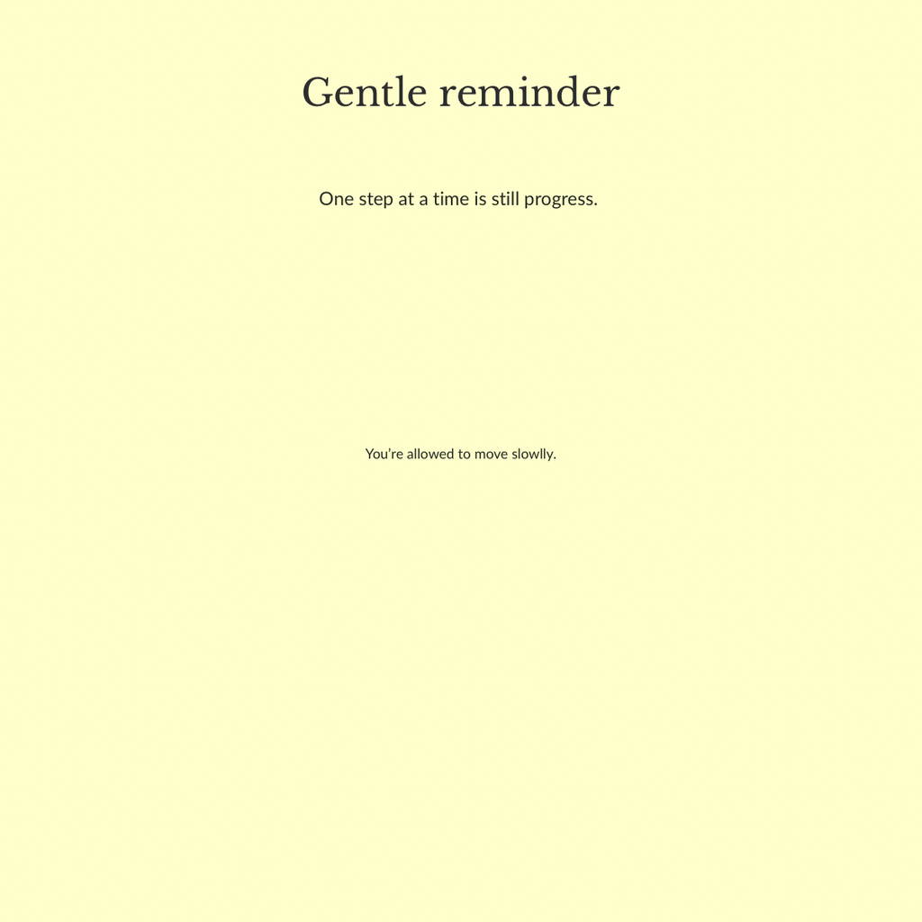Life Reset Journal (Digital PDF) — One Step at a Time (12 Pages)