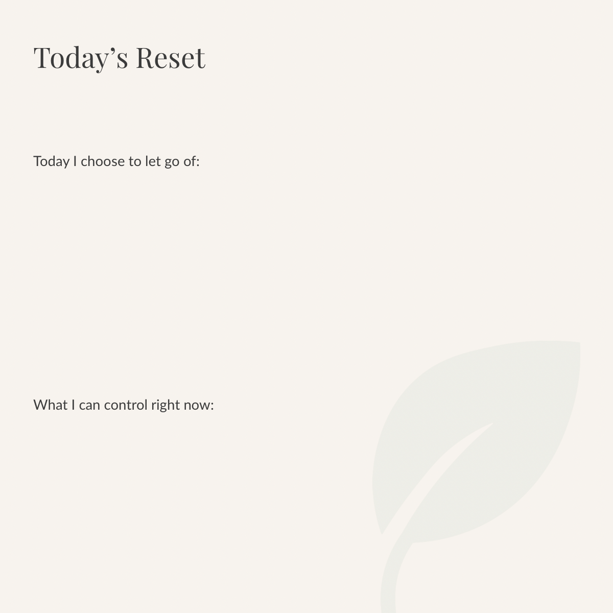 Cute Mini Reset Journal – A Gentle Digital Journal for Self-Love, Boundaries & Quiet Strength (Digital Download)